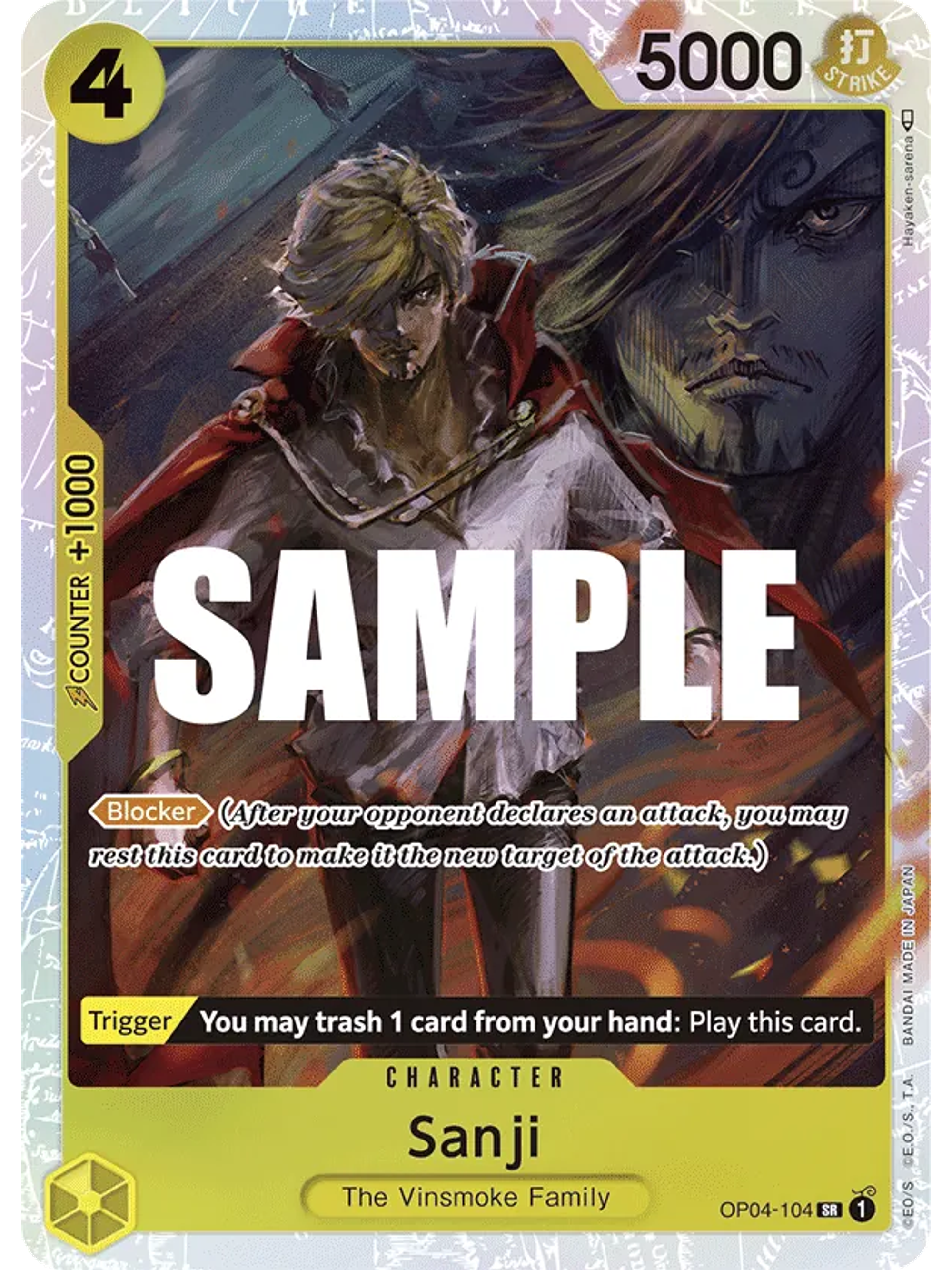 Sanji - Kingdoms of Intrigue (OP04)