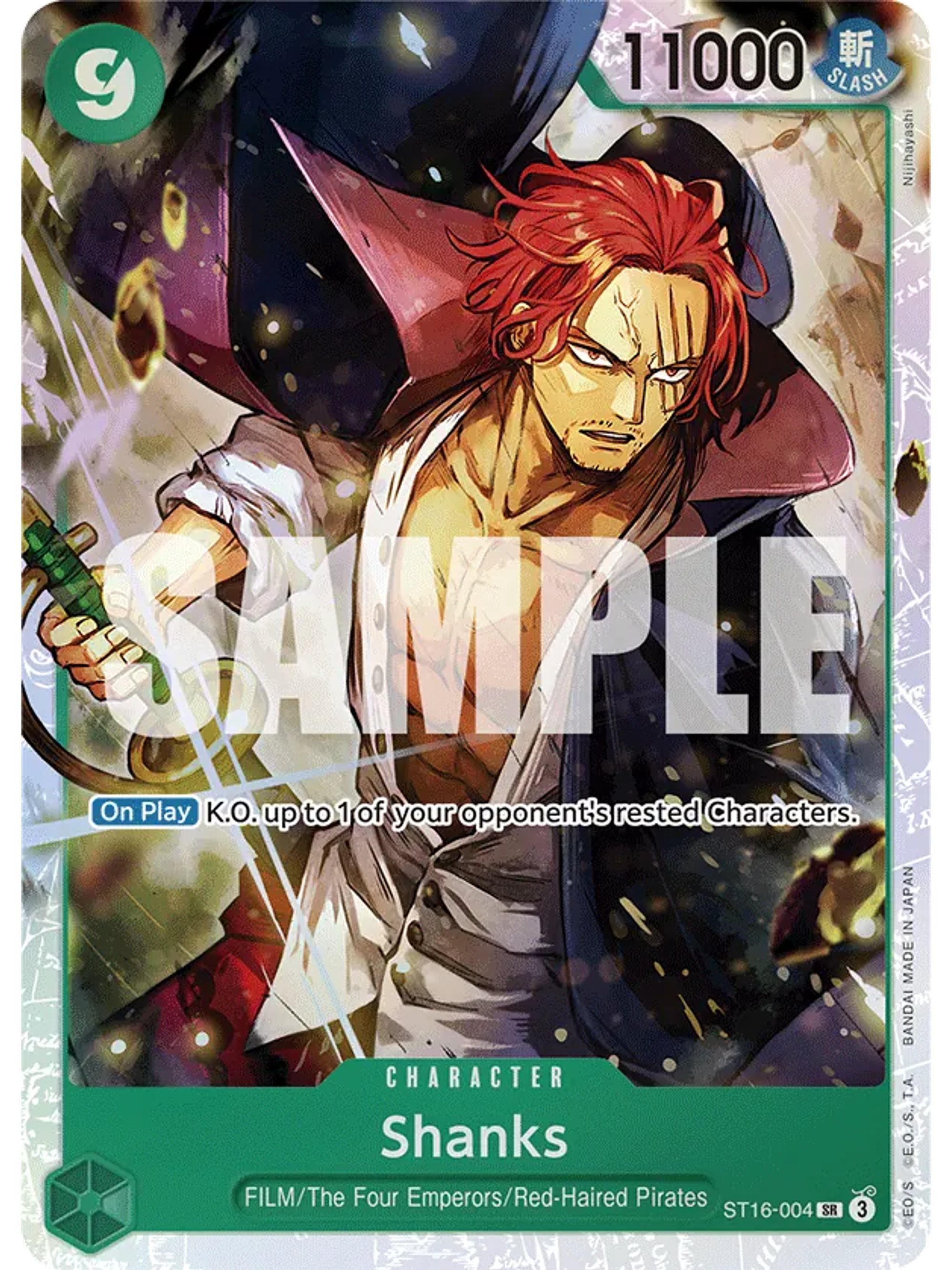 Shanks - Starter Deck 16: GREEN Uta (ST-16)
