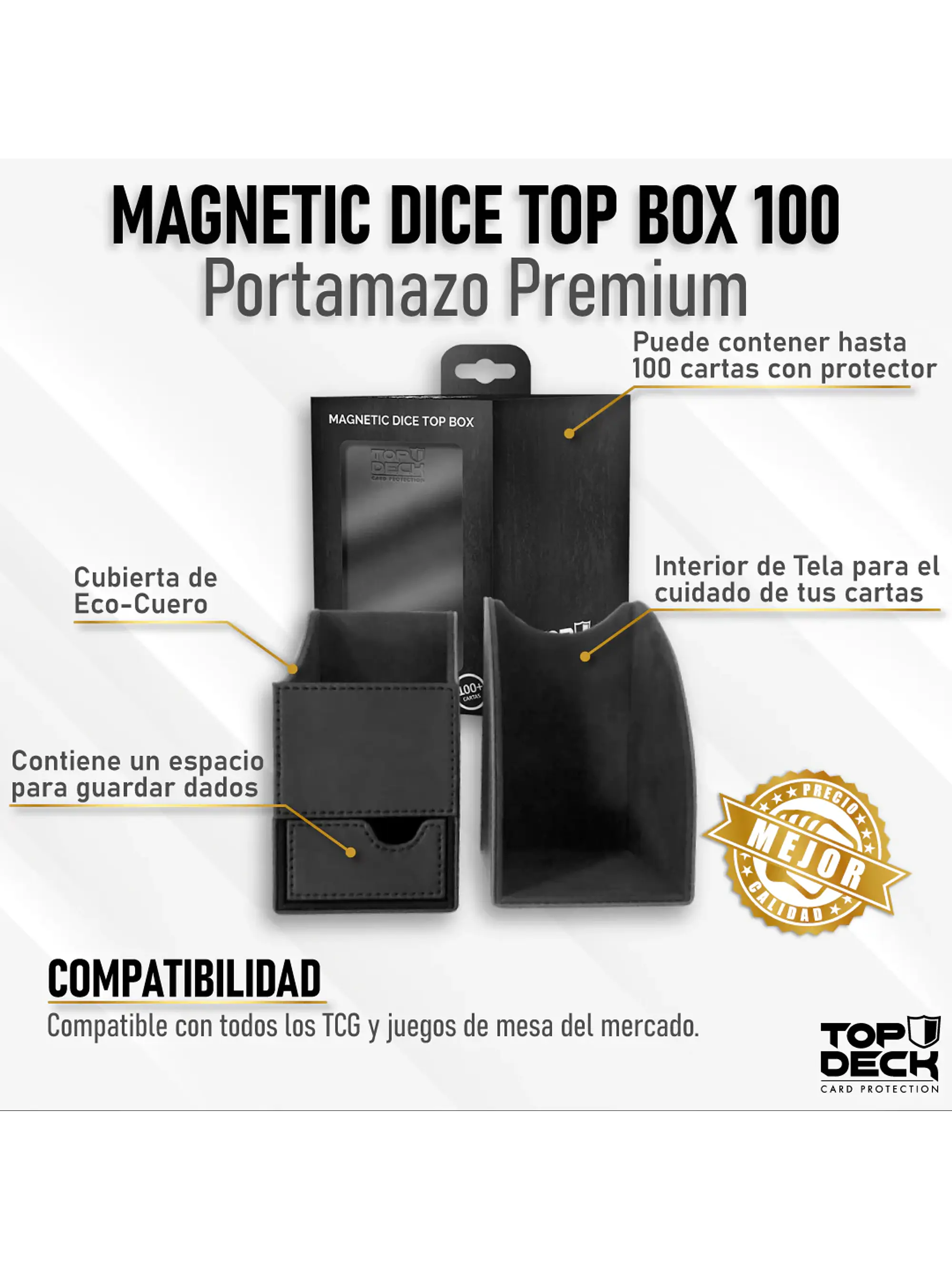 Portamazos Premium Magnetic Dice 100 - TOPDECK  1