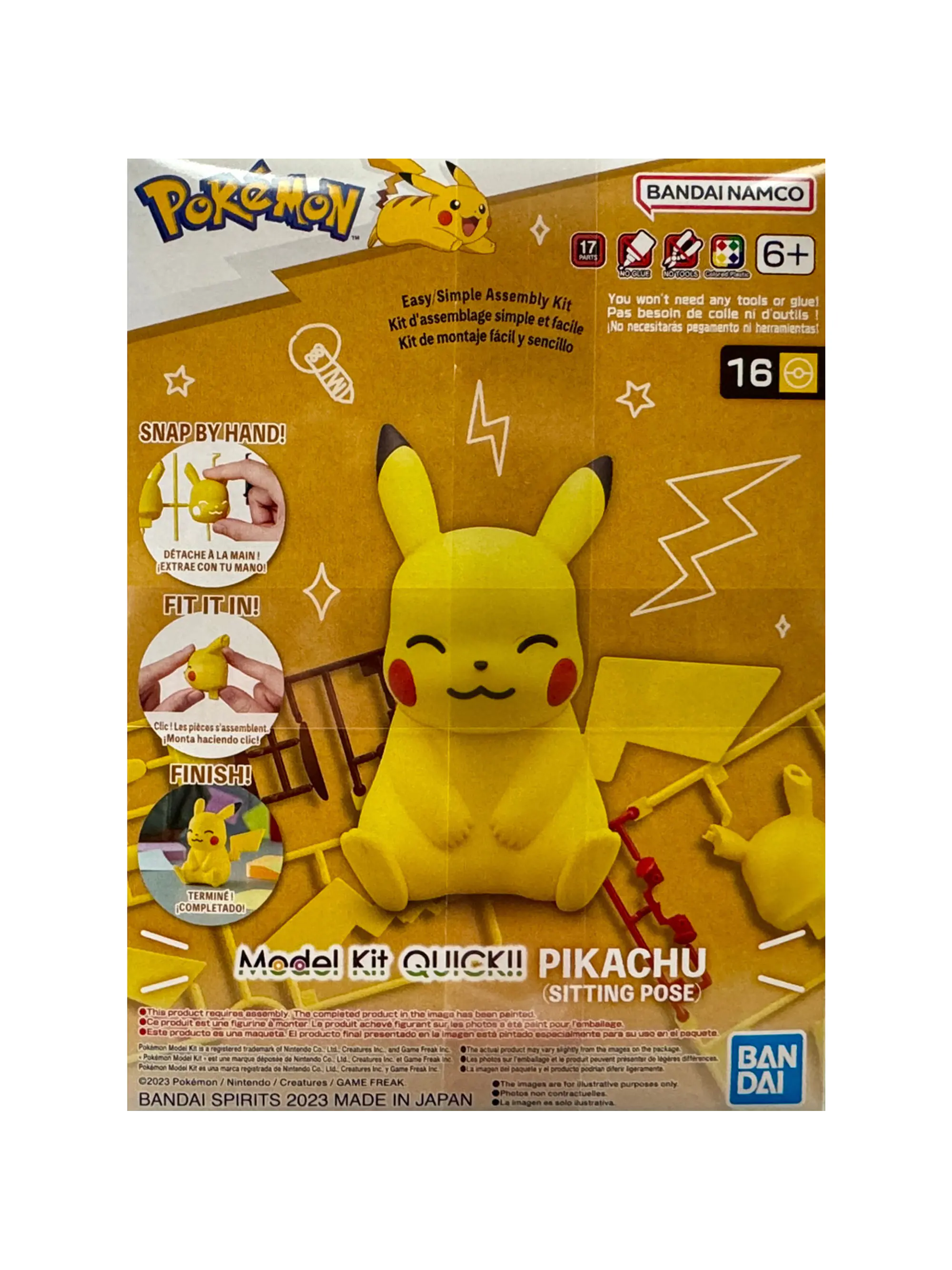 Pikachu (Sitting Pose) - Model Kit QUICK!! - Bandai  1