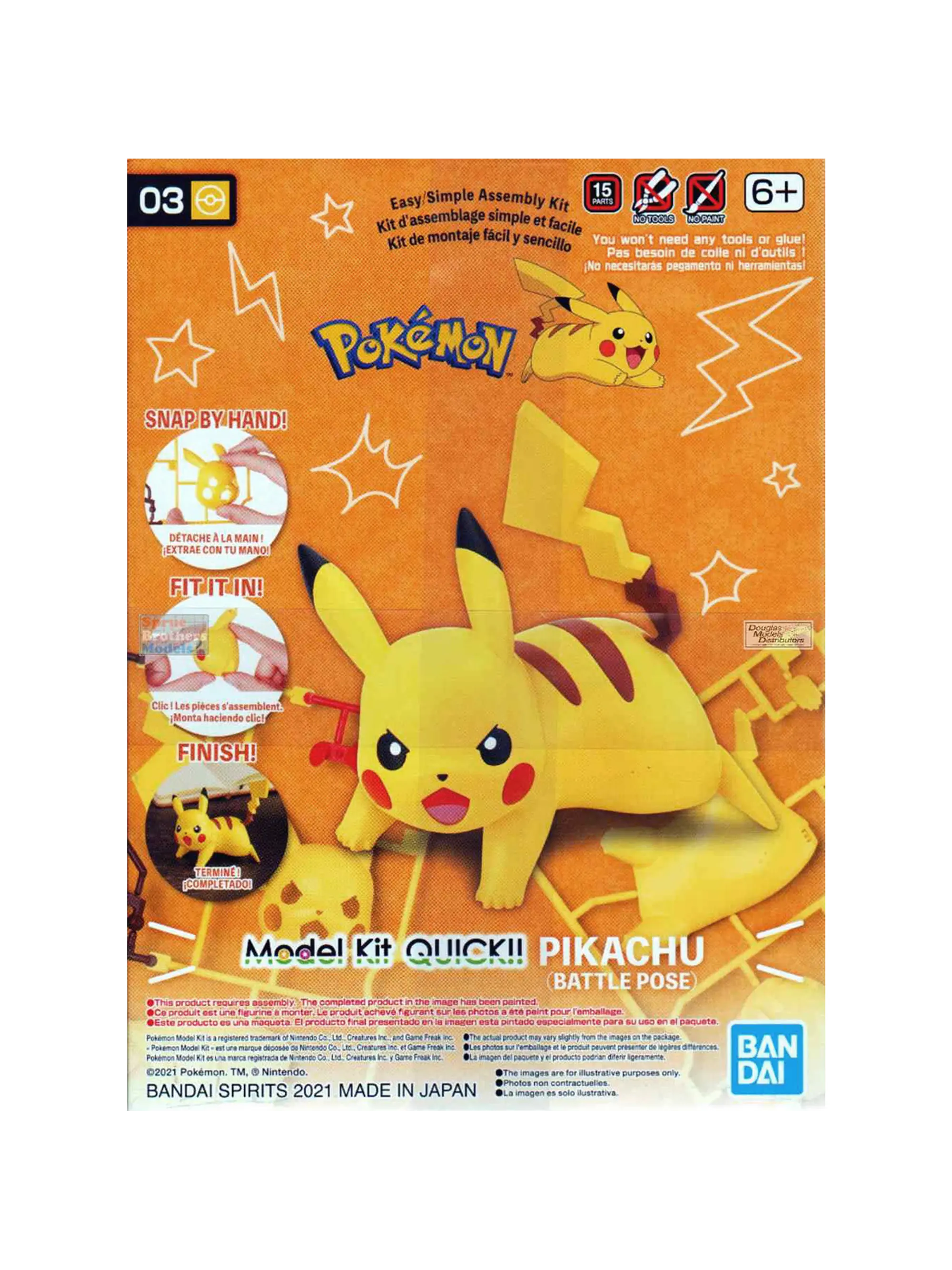 Pikachu (Battle Pose) - Model Kit QUICK!! - Bandai  1