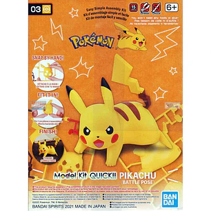 Pikachu (Battle Pose) - Model Kit QUICK!! - Bandai 