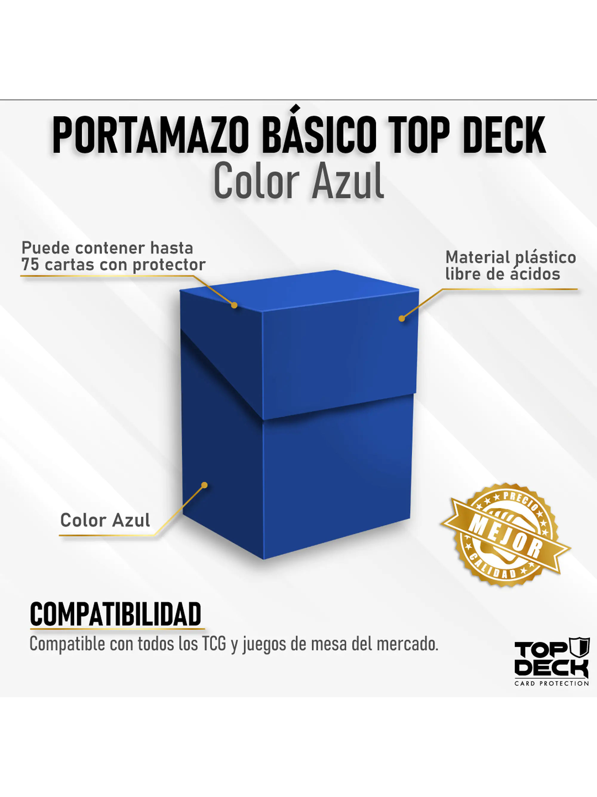Portamazos Esencial 75 - Azul - TOPDECK 