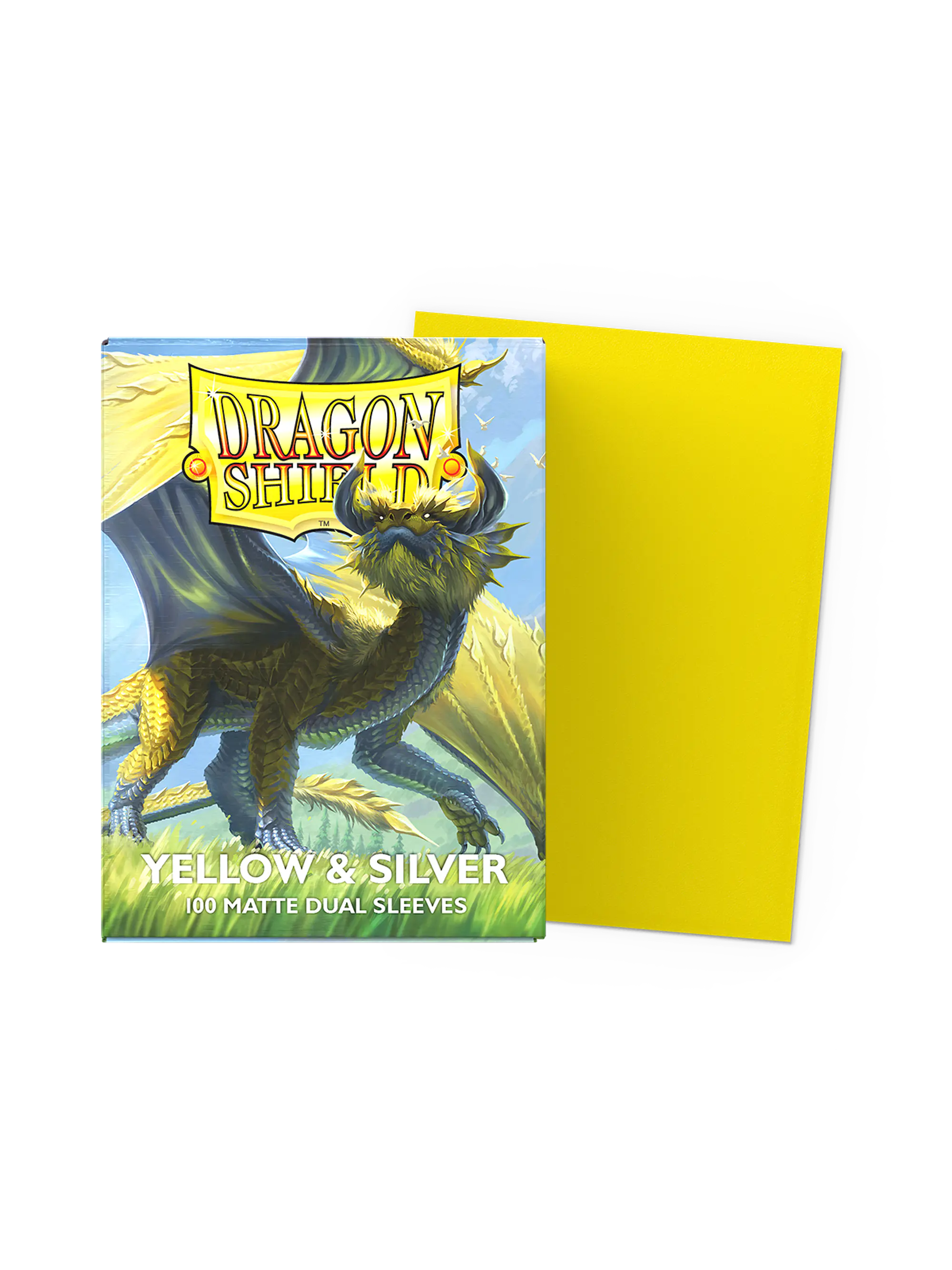 Protectores Standard - Matte Dual - Yellow & Silver - Dragon Shield  1