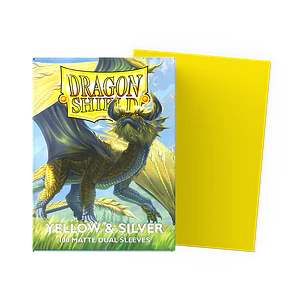 Protectores Standard - Matte Dual - Yellow & Silver - Dragon Shield 