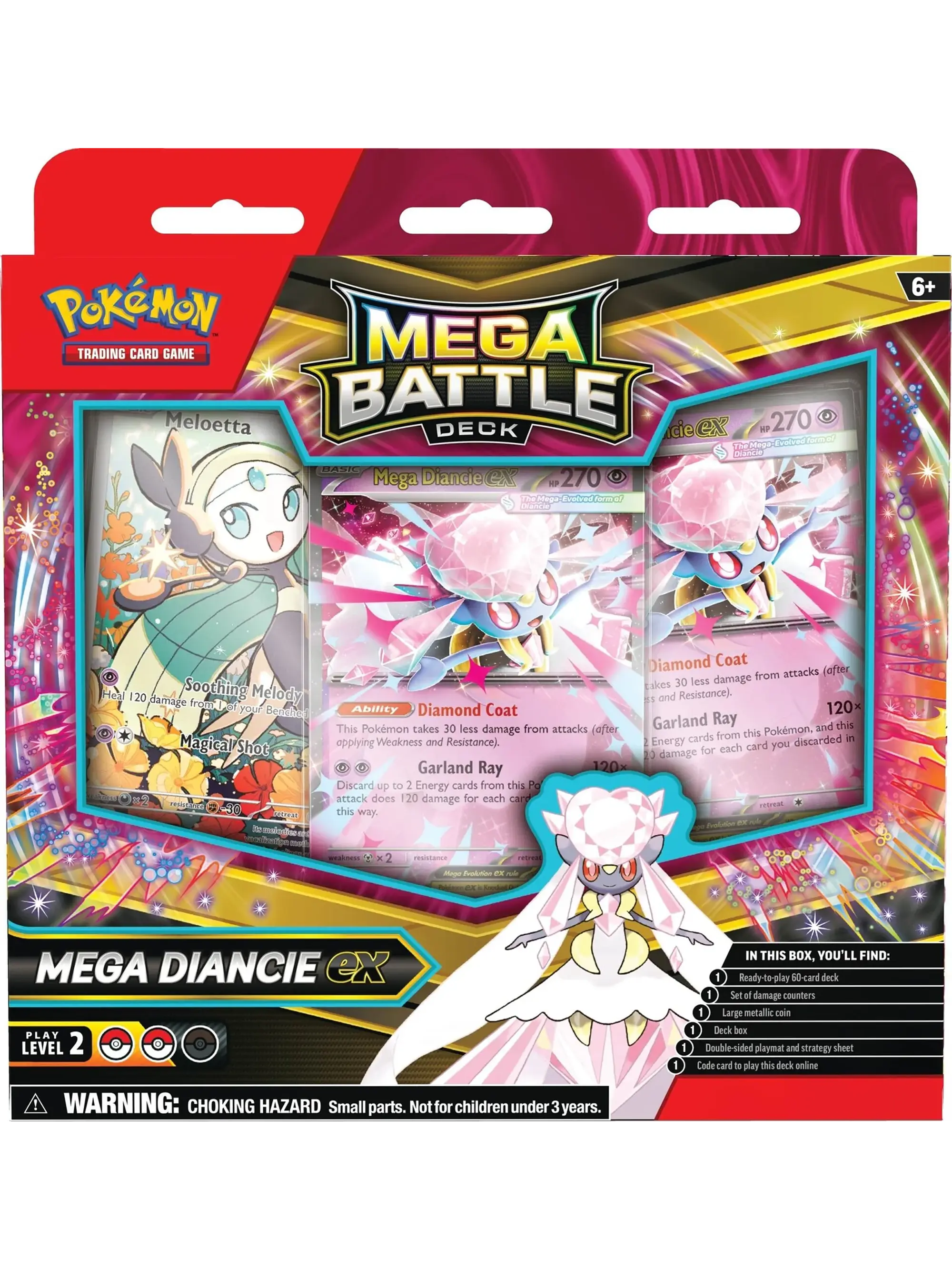 LEAGUE BATTLE DECK MEGA DIANCIE - MEGAEVOLUCIONES - POKEMON - ESPAÑOL