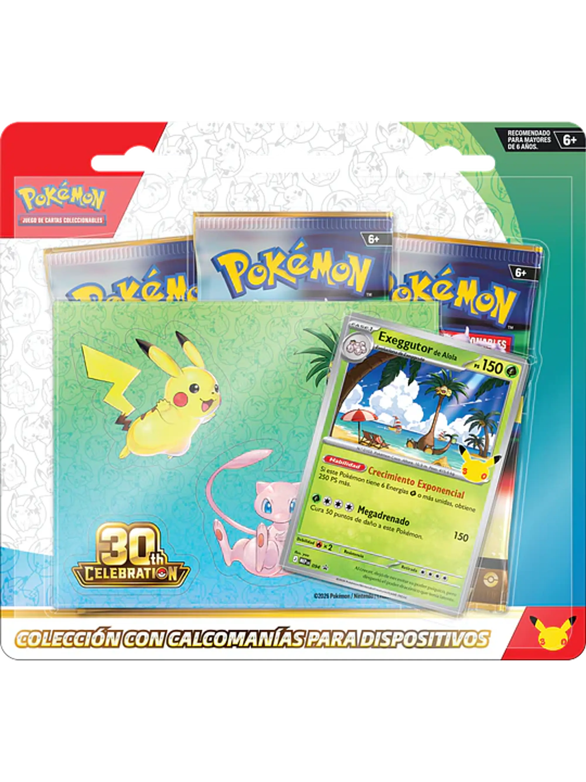 Pokemon TCG 30th Celebration - Tech Sticker Collection Español 2