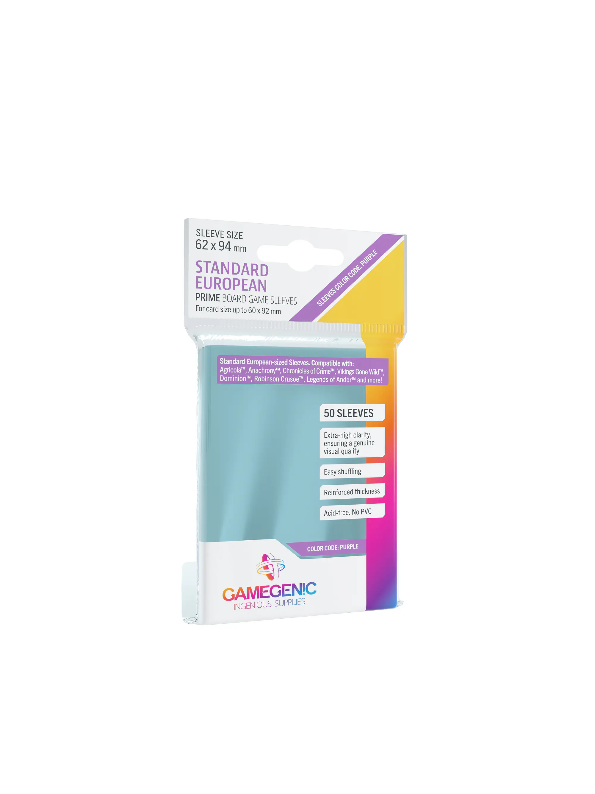 Protectores Standard European - Prime - GAMEGENIC