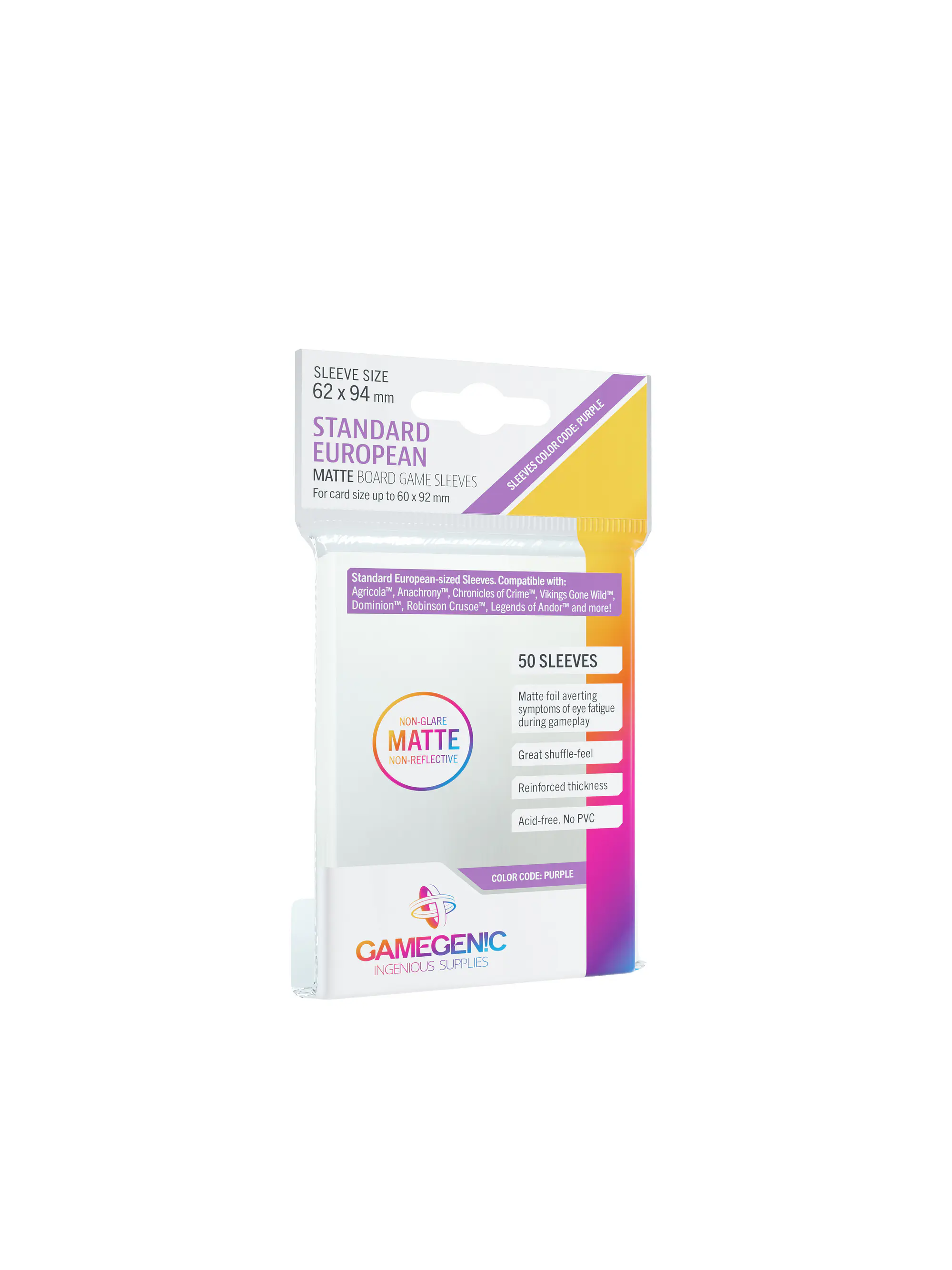 Protectores Standard European - Matte - GAMEGENIC
