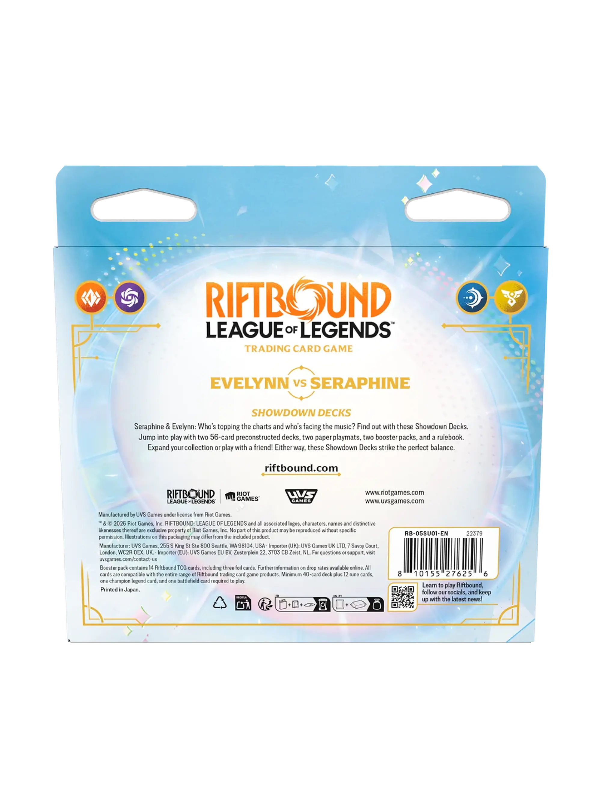 PREVENTA 11/11/2026 - Riftbound Radiance - Showdown Deck Evelynn Vs Seraphine 2