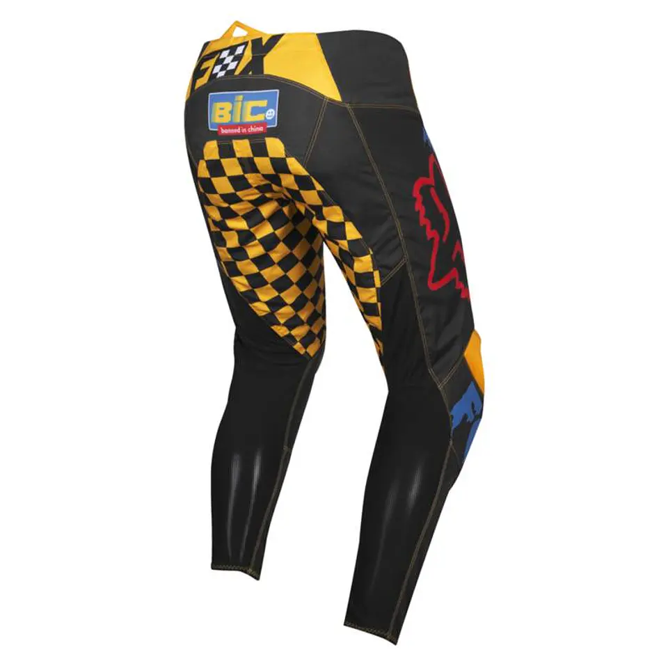 PANTALON FOX NIÑO 180 CZAR NEGRO/AMARILLO 2