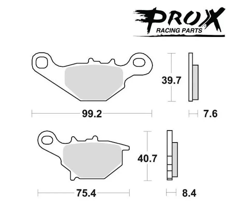 PASTILLAS DE FRENO PROX RM80 RM85 02-04 KLX125 KMX125 3