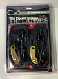 Tie Down Negro con Tribilín y Gancho de Seguridad para Moto — Correa de Amarre Resistente - Miniatura 1