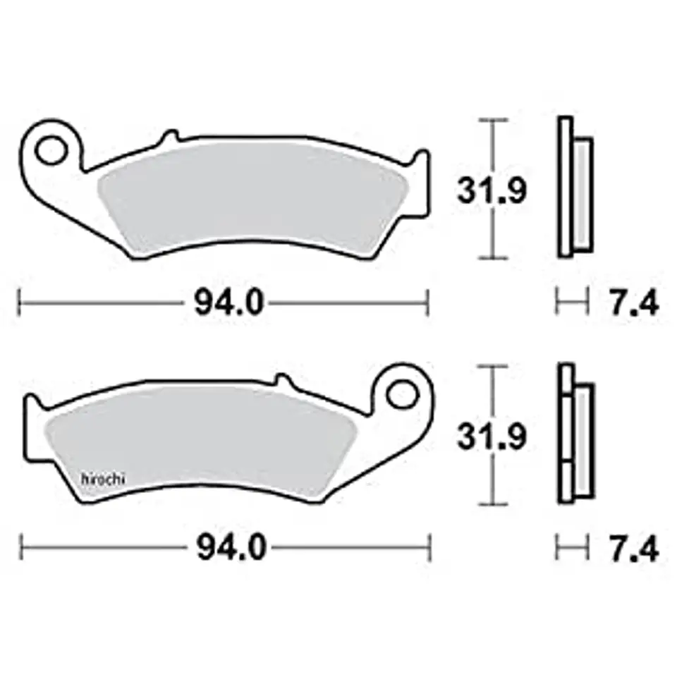 PASTILLA DE FRENO DELANTERA PROX CR125/250/500 87-94 XR250R 90-95 2