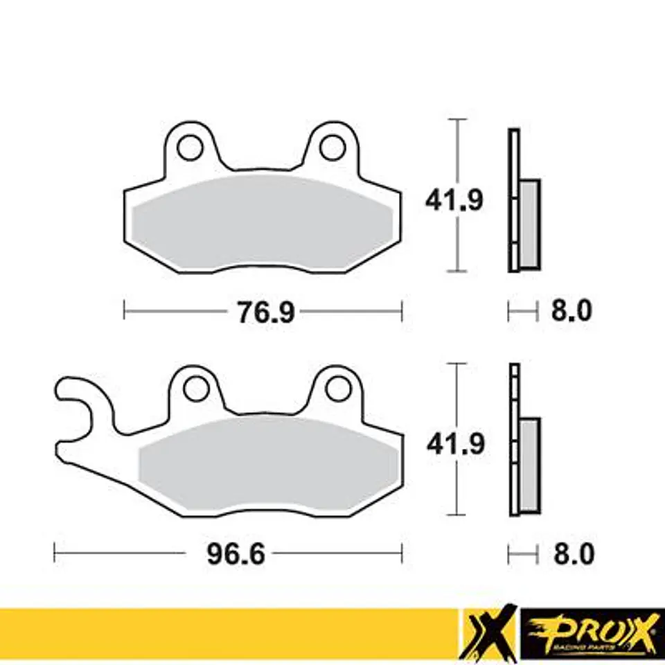 PASTILLA DE FRENO DELANTERA RM125/RM250 89-95 YZ125 /YZ250 89-97 1