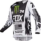 JERSEY FOX 180 MONSTER-PC WHITE/BLACK/GREEN  - Miniatura 1
