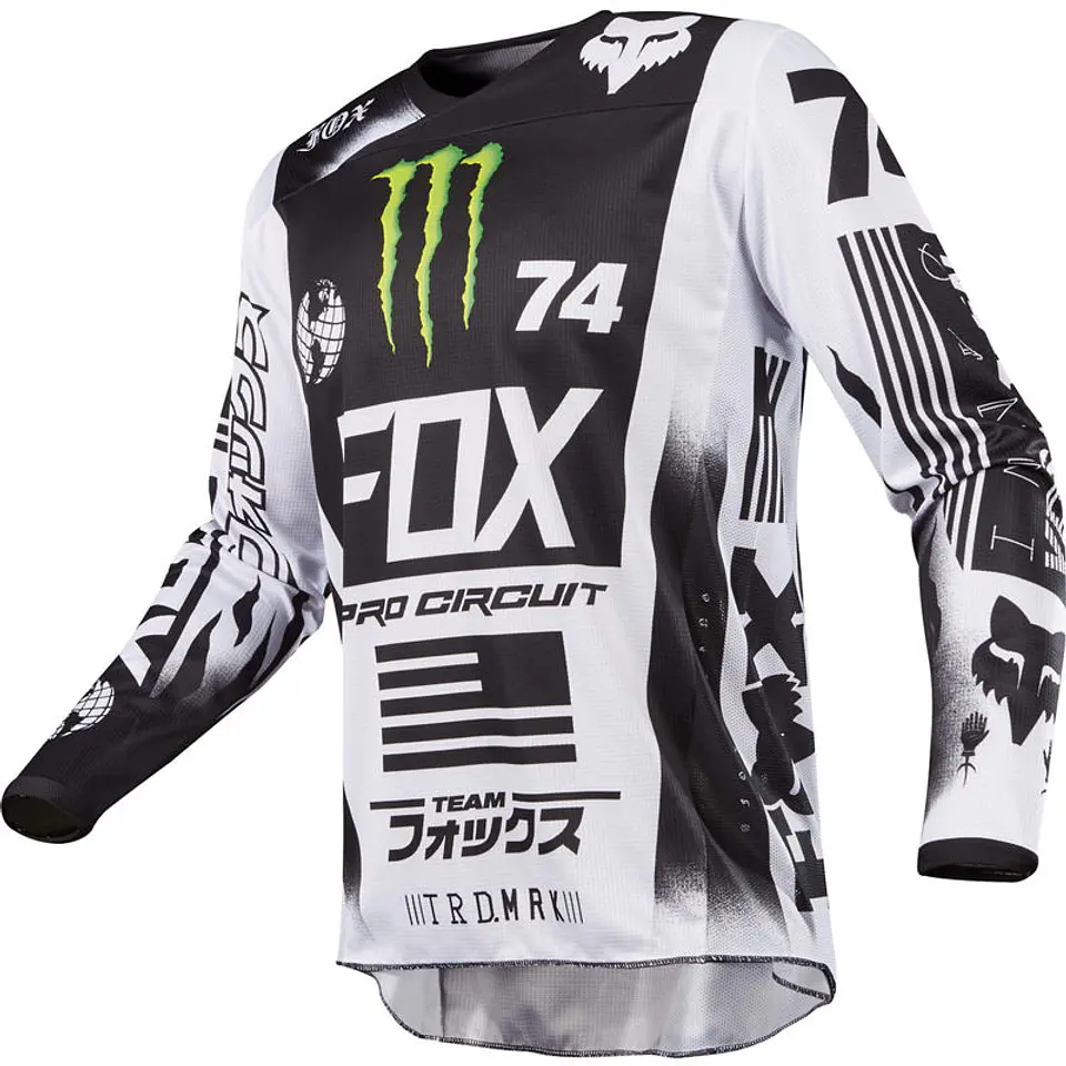 JERSEY FOX 180 MONSTER-PC WHITE/BLACK/GREEN  1