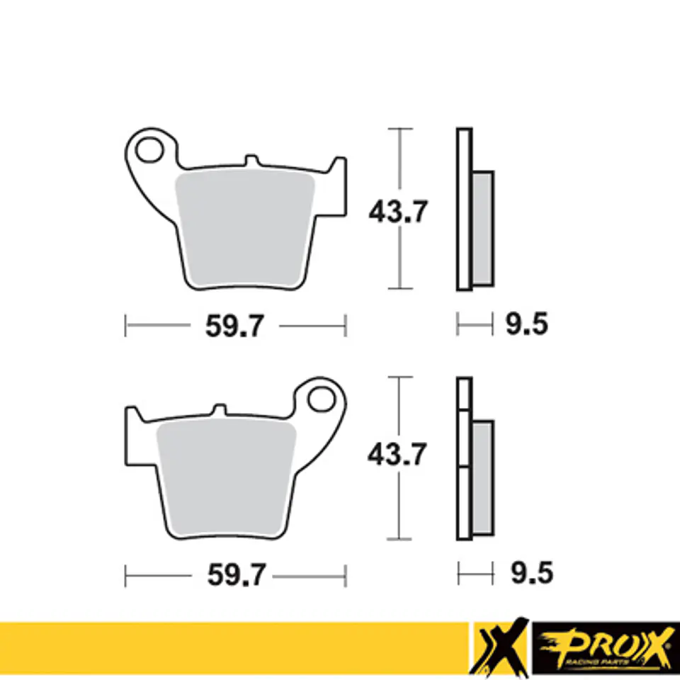 PASTILLA DE FRENO TRASERA HONDA  2