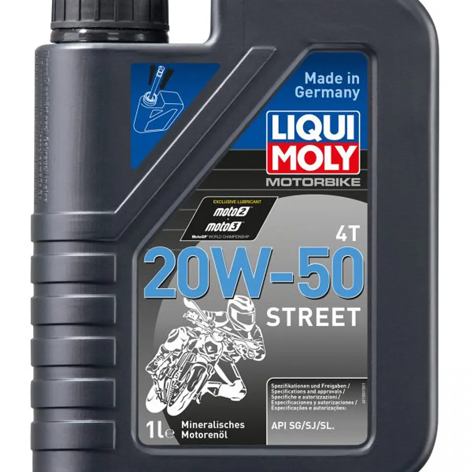 ACEITE LIQUI MOLY MOTORBIKE 4T 20W50 STREET 1 LT 1