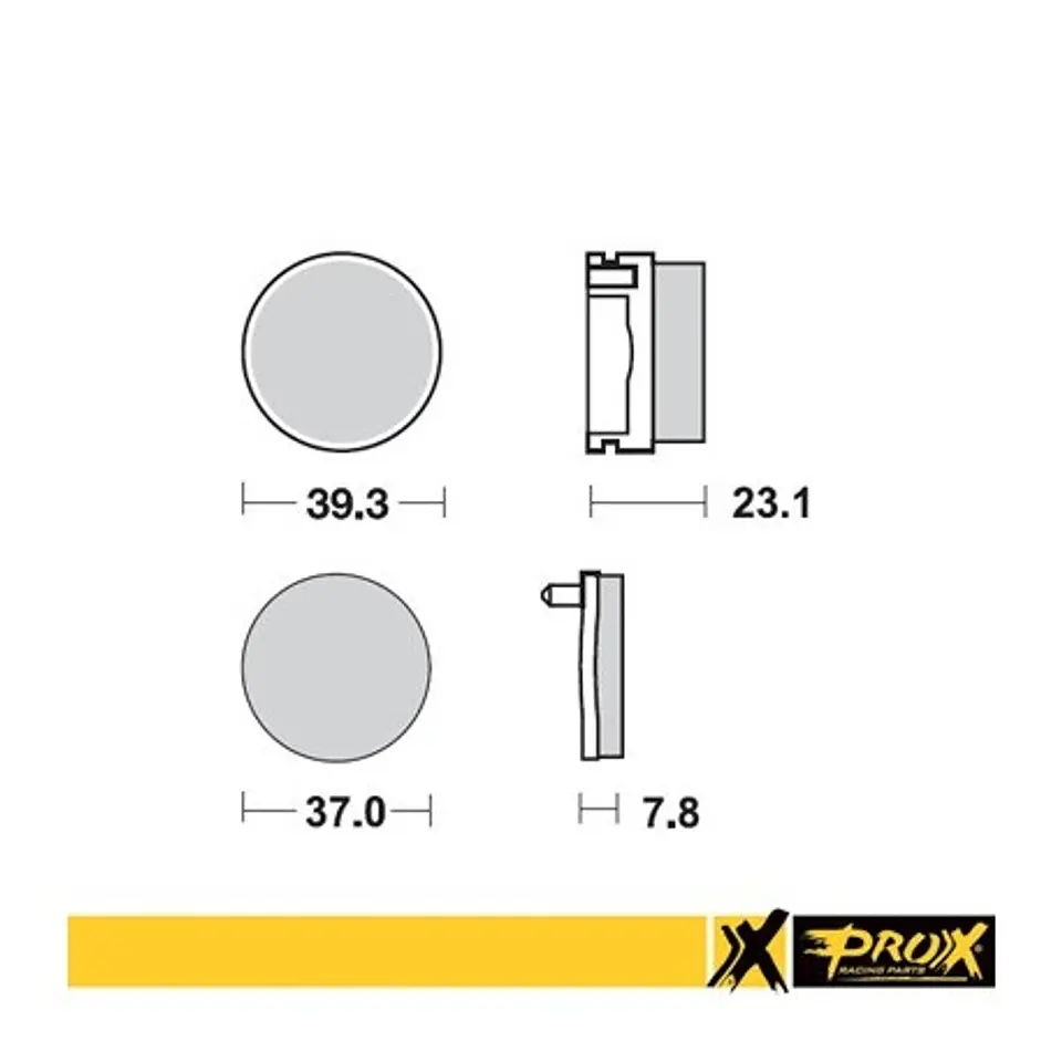 PASTILLA DE FRENO TRASERO PROX YFS200 BLASTER 91-02 2