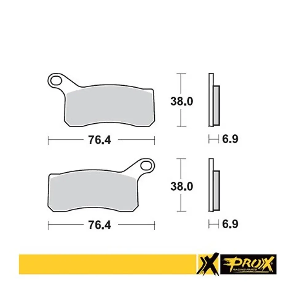 PASTILLA DE FRENO DELANTERAS PROX KTM ATV 2