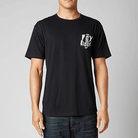 POLERA FOX SPINAL CHECK SS TEE NEGRO 