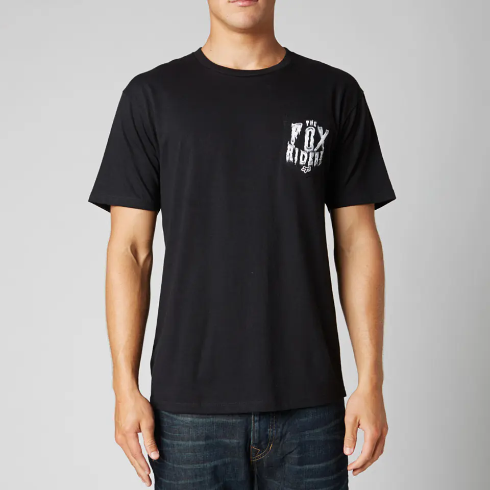 POLERA FOX SPINAL CHECK SS TEE NEGRO  1