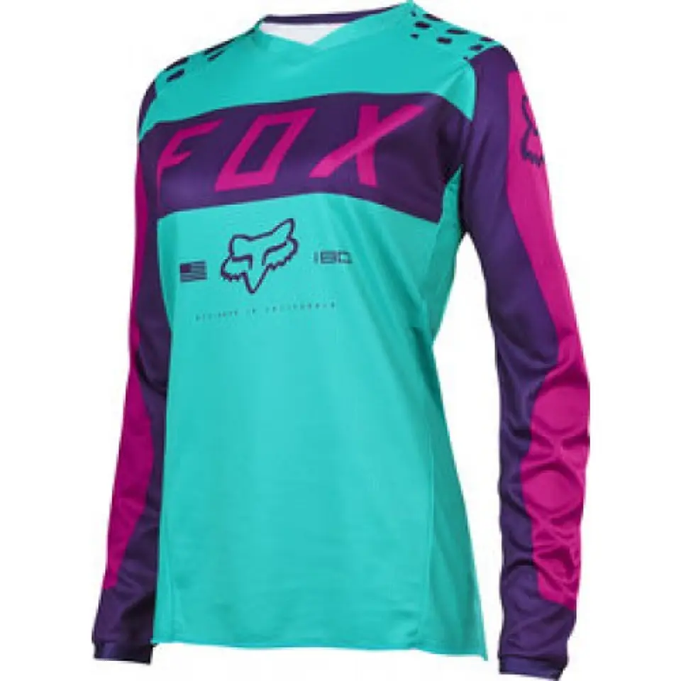 JERSEY FOX MUJER 180 VERDE AGUA/MORADO 1