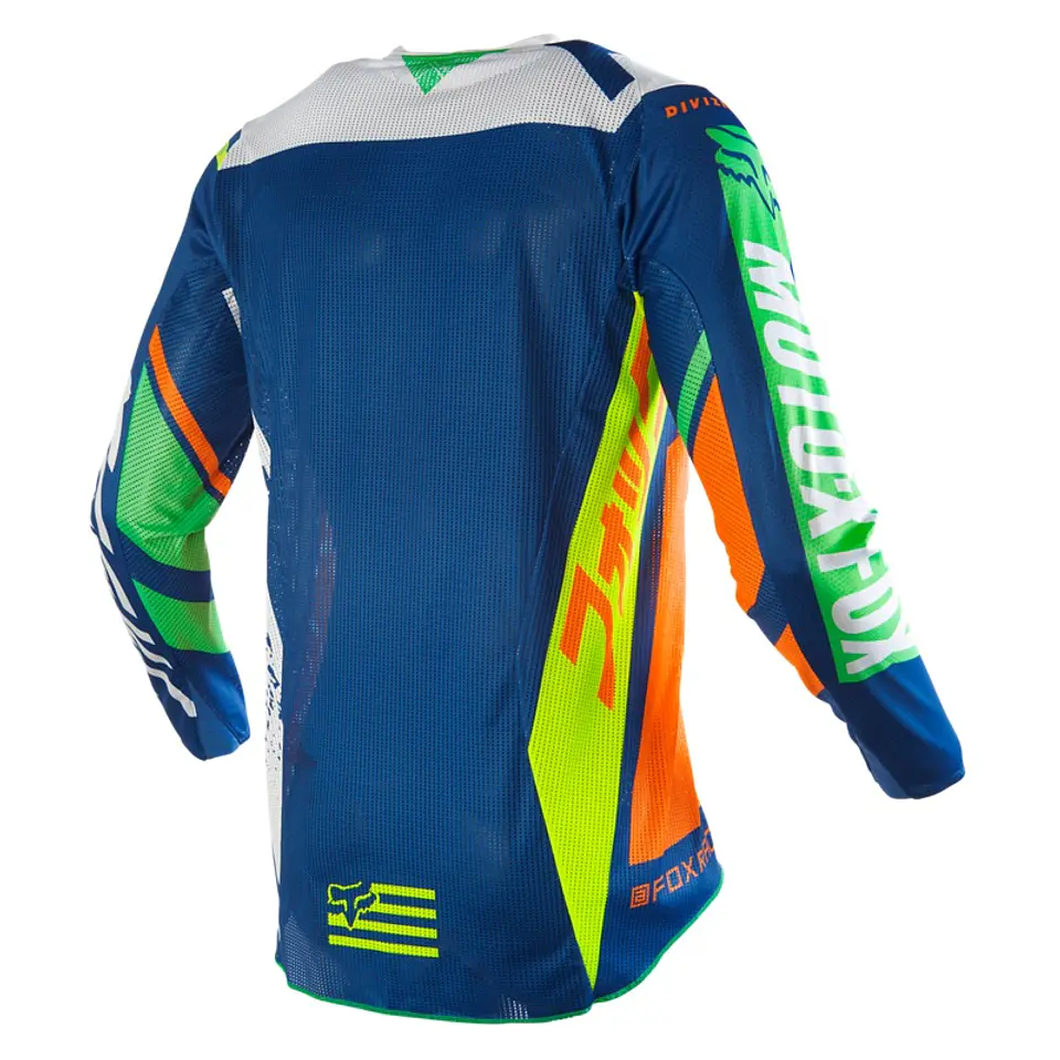 JERSEY FOX 360 DIVIZION WHITE ORANGE BLUE  2