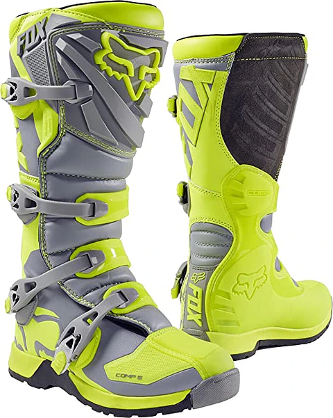 BOTA FOX NIÑO COMP 5 AMARILLO/GRIS