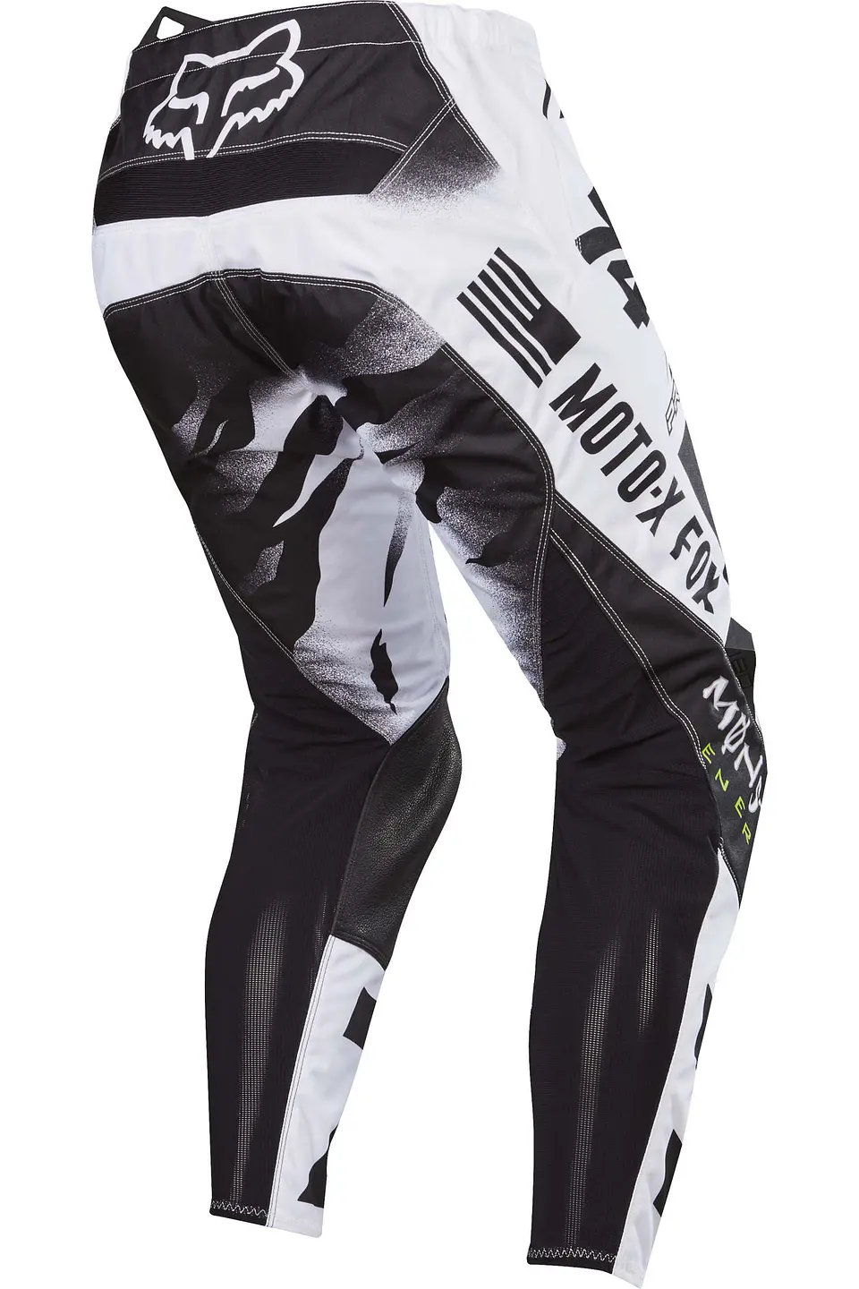 PANTALON FOX 180 MONSTER-PC BLANCO/NEGRO 3
