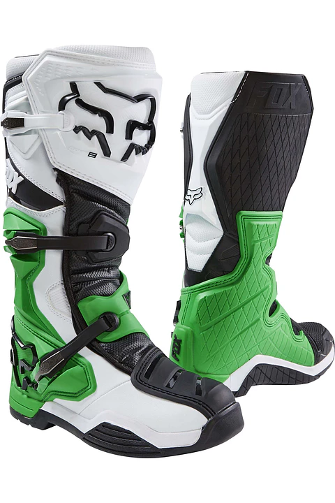 BOTA FOX COMP 8 BLANCO/VERDE