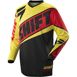 JERSEY SHIFT ASSAULT RACE AMARILLO/ROJO