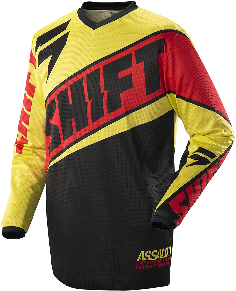 JERSEY SHIFT ASSAULT RACE AMARILLO/ROJO 1