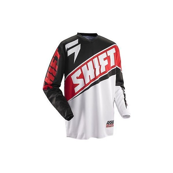 JERSEY SHIFT ASSAULT BLANCO/ROJO