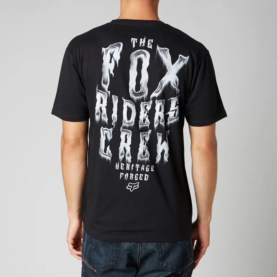 POLERA FOX SPINAL CHECK SS TEE NEGRO  2