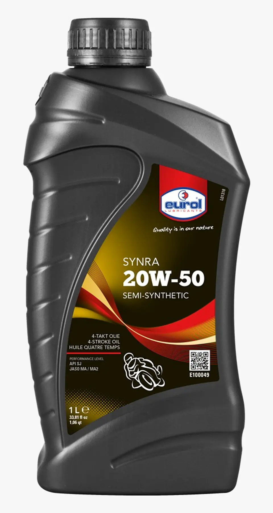 ACEITE EUROL 4T 20W50 SYNRA SEMI SINTETICO 1