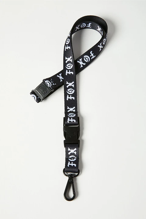 LANYARD  LLAVERO FOX LA NETA NEGRO 