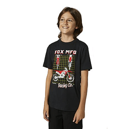 POLERA FOX NIÑO NEGRO