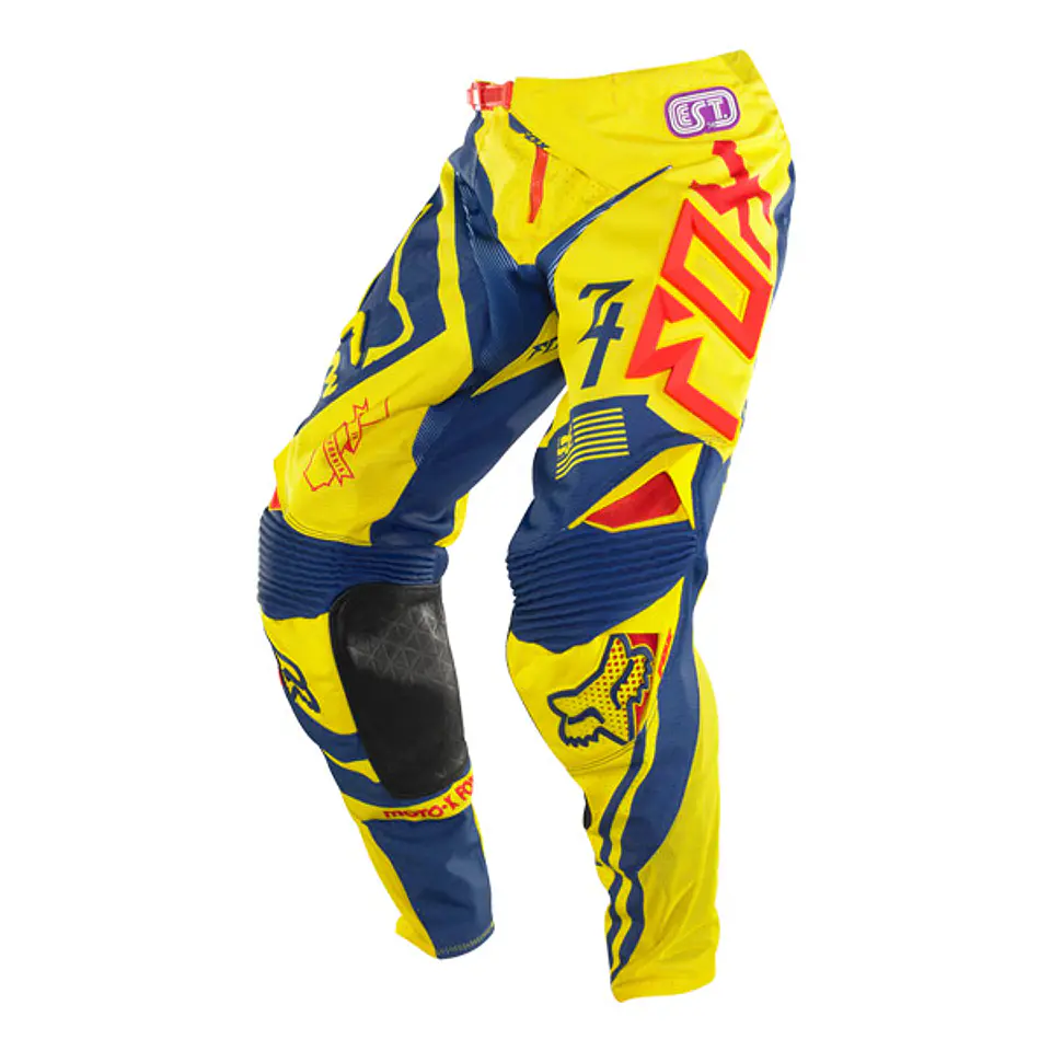 PANTALON FOX 360 INTAKE YELLOW/BLUE  1