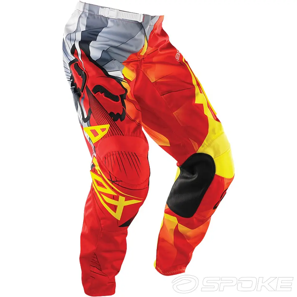 PANTALON FOX 180 RADEON ROJO/GRIS 1