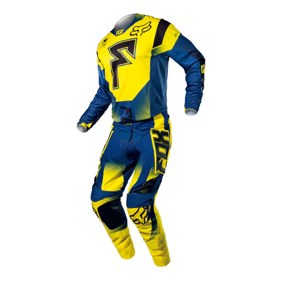 PANTALON FOX 360 FRANCHISE AZUL/AMARILLO 2