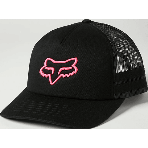 GORRO FOX MUJER TRUCKER NEGRO/ROSADO