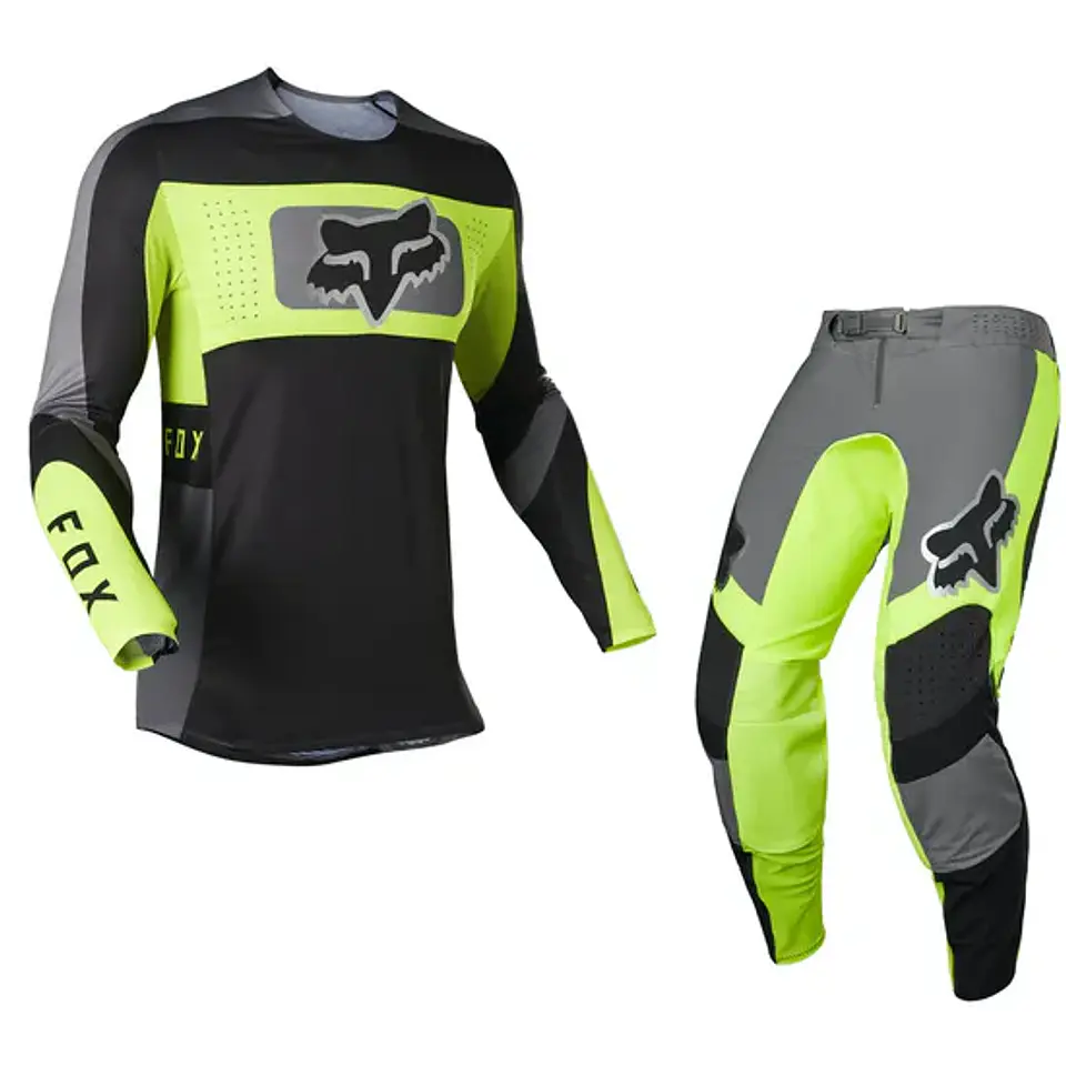 CONJUNTO FOX FLEXAIR MIRER NEGRO/AMARILLO  1
