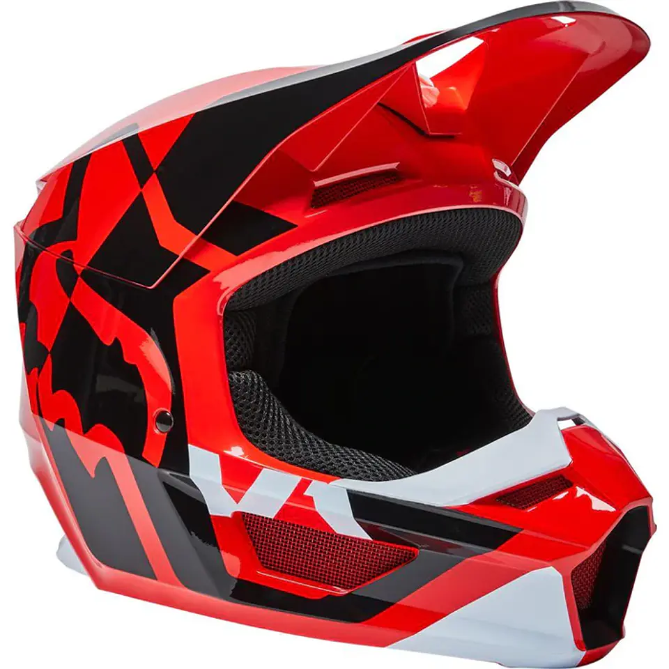 CASCO FOX V1 LUX ROJO  1