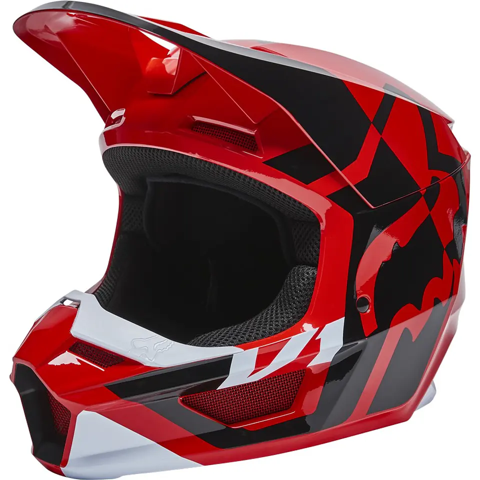 CASCO FOX V1 LUX ROJO  2