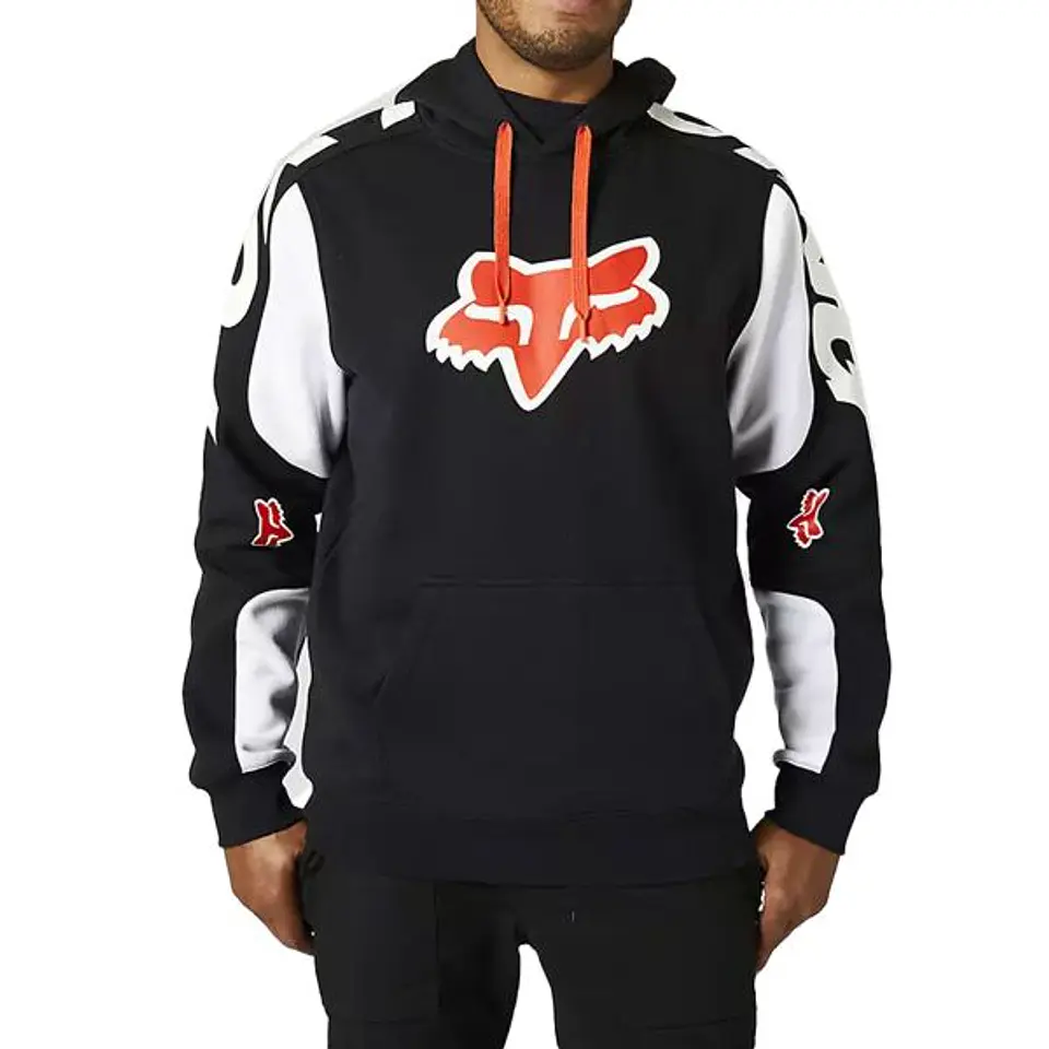 POLERON FOX CANGURO KARRERA NEGRO 1