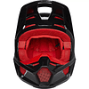 CASCO FOX V1 KARRERA NEGRO/ROJO