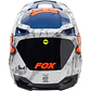 CASCO FOX V1 KARRERA AZUL/GRIS - Miniatura 4
