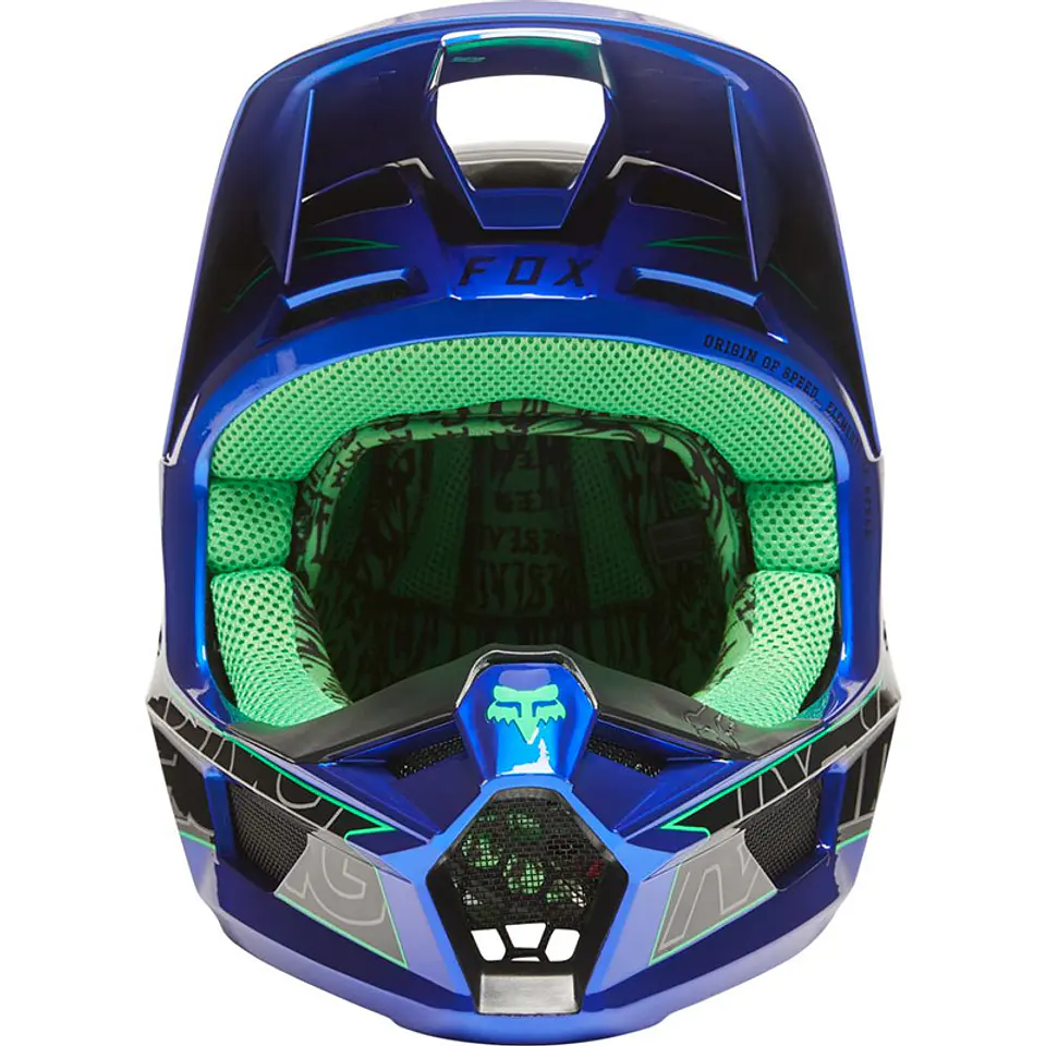CASCO FOX V1 PERIL NEGRO/AZUL/VERDE 4